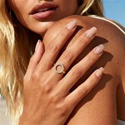 CZ Circle Ring