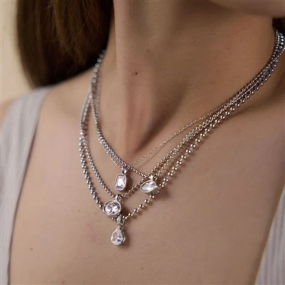 Simple Marquise CZ privjesak ogrlica