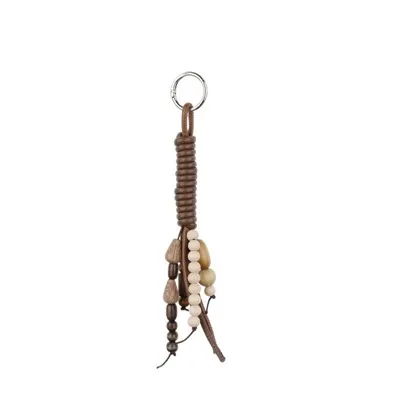 Drvene perle Charm Keychain|Good Luck Accessory