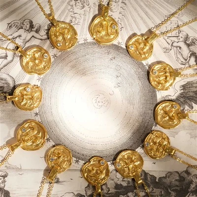 Ogrlica s privjeskom s novčićem zodijačkog znaka