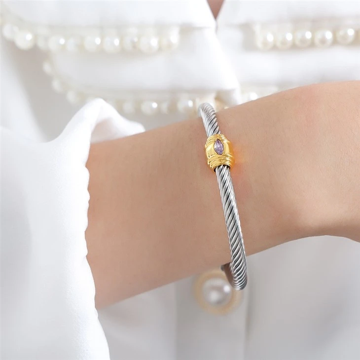 Stainless Steel Open Bangle