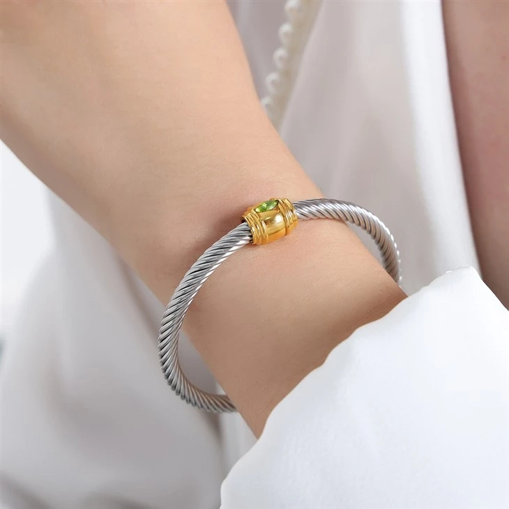 Stainless Steel Open Bangle