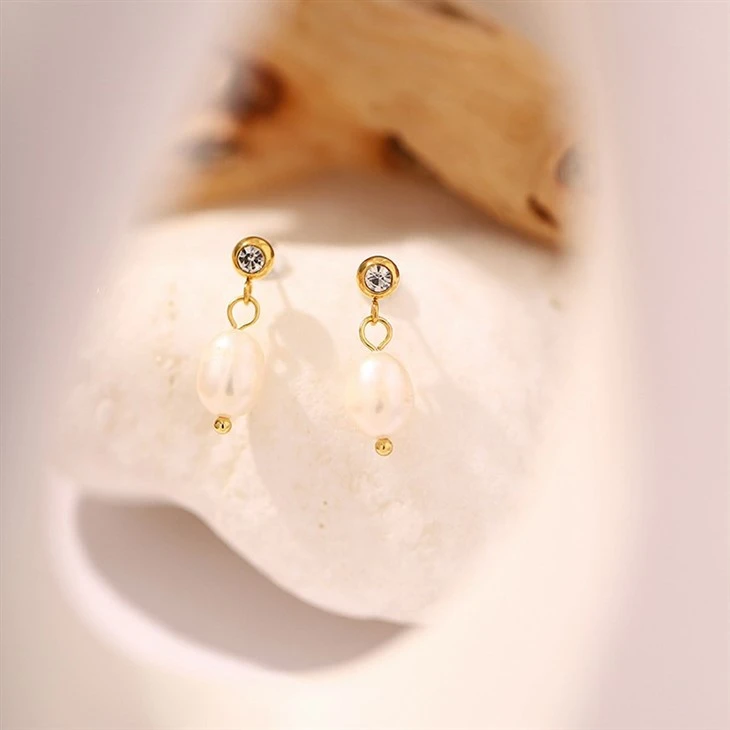 Stud Link Elegant Pearl Drops price