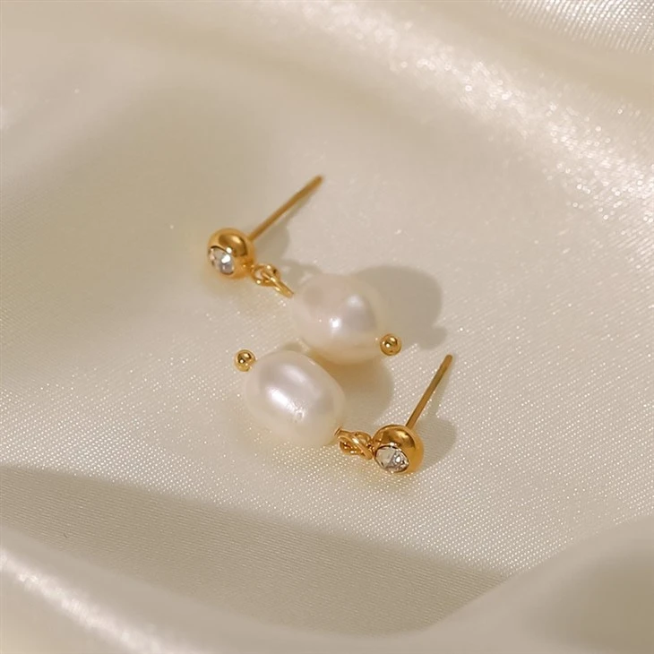 Stud Link Elegant Pearl Drops price