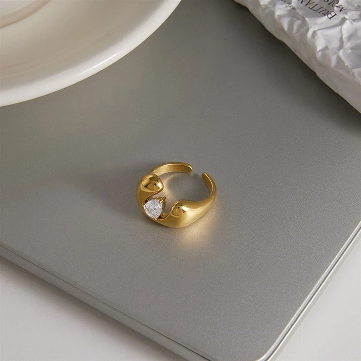Thick Teardrop Cuff Ring price